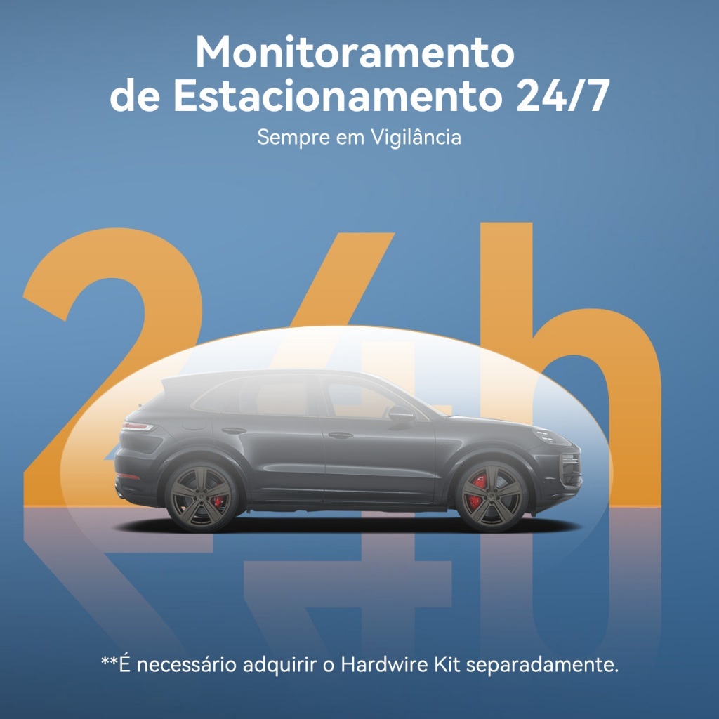 DDPAI Mini Pro Uber Câmera Veicular 2K Ângulo de 140° Dash Cam Wi-Fi Visão Noturna Monitoramento 24h