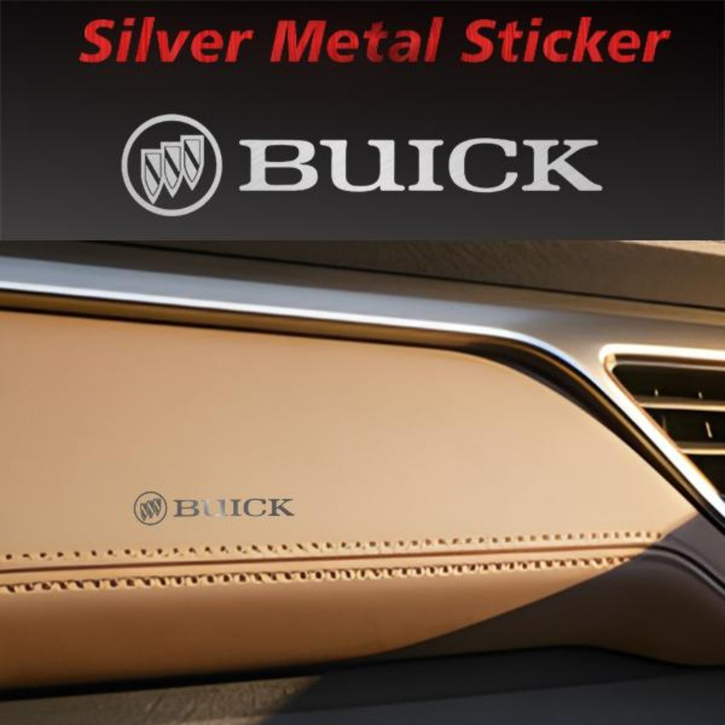 Kit 10 Peças 3D Sticker Metal Emblema Automotivo Tuning Carro For Buick Regal Lacrosse Enclave Encore