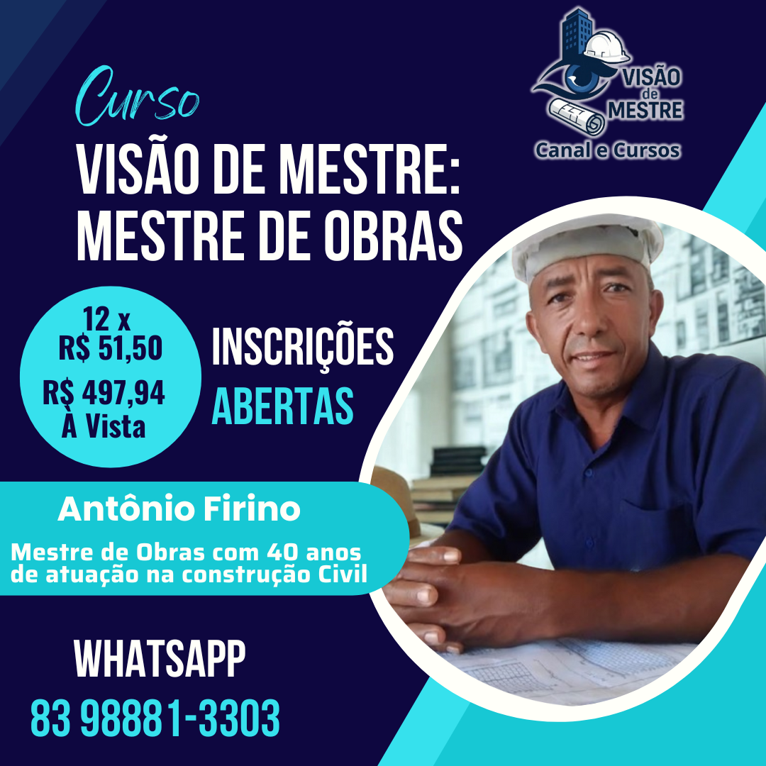 Curso Visão de Mestre: Mestre de Obras