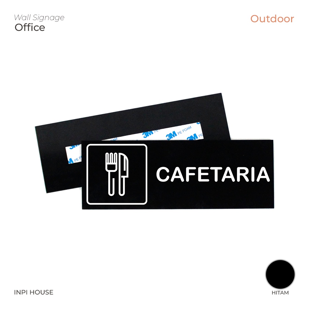 INPI HOUSE Signage Cafeteria-Placa De Sinalização Para Área De Jantar-Acrílico