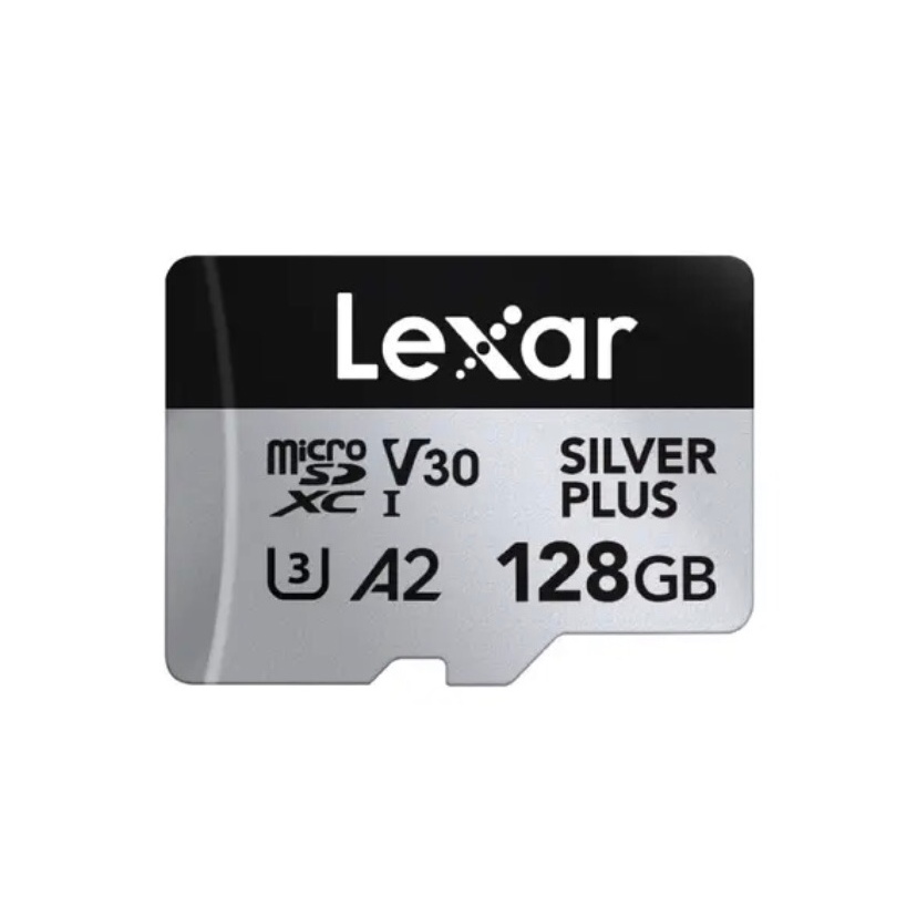 Novo Cartão De Memória Lexar Micro SD 128GB SILVER PLUS U3 A2 V30 flash De Armazenamento De Alta Velocidade , Adequado P
