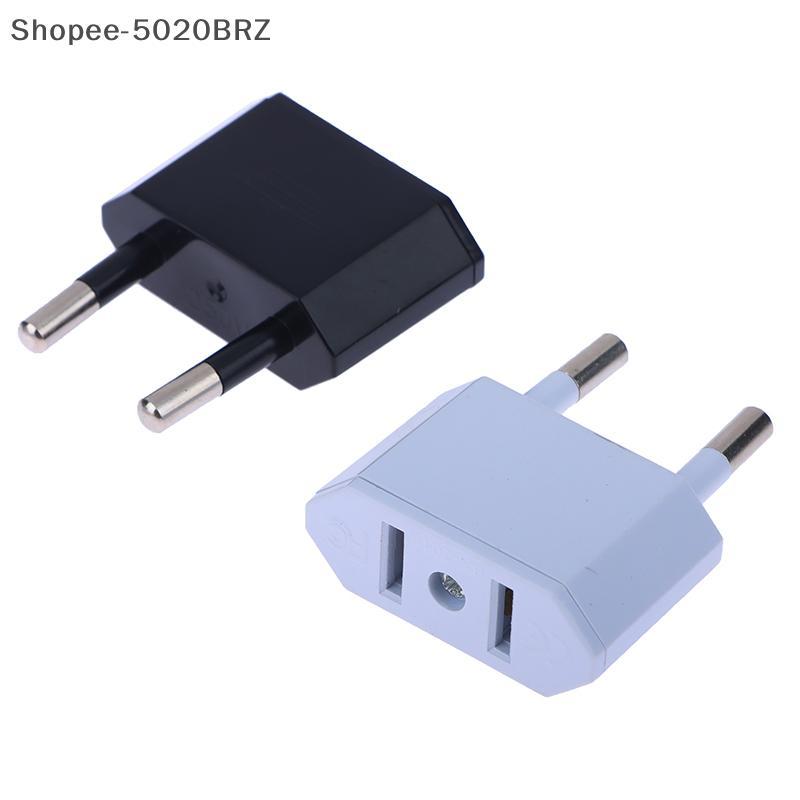 [THEBR] 2 Unidades Adaptador Ue Conversor De Viagem American China Eua Para Plug Euro Elétrico AC Electric Soet [BR]