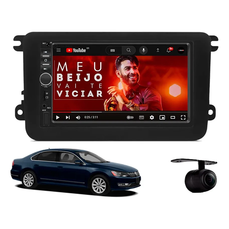 Central Multimídia Volkswagen Passat 2011 À 2015 Pro High Apple CarPlay e Android Auto