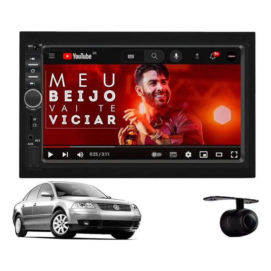 Central Multimídia Volkswagen Passat 2002 À 2005 Pro High Apple CarPlay e Android Auto