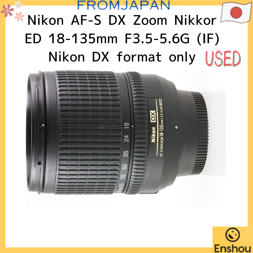 [USED][Direto do Japão] [Itens Usados] Nikon AF-S DX Zoom Nikkor ED 18-135mm F3.5-5.6G (IF)