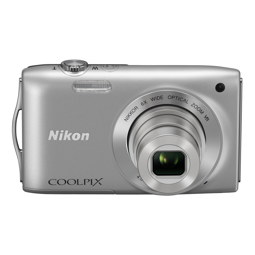[USED][Direto do Japão]Câmera Digital Nikon COOLPIX S3300 Cristal Prata S3300SL