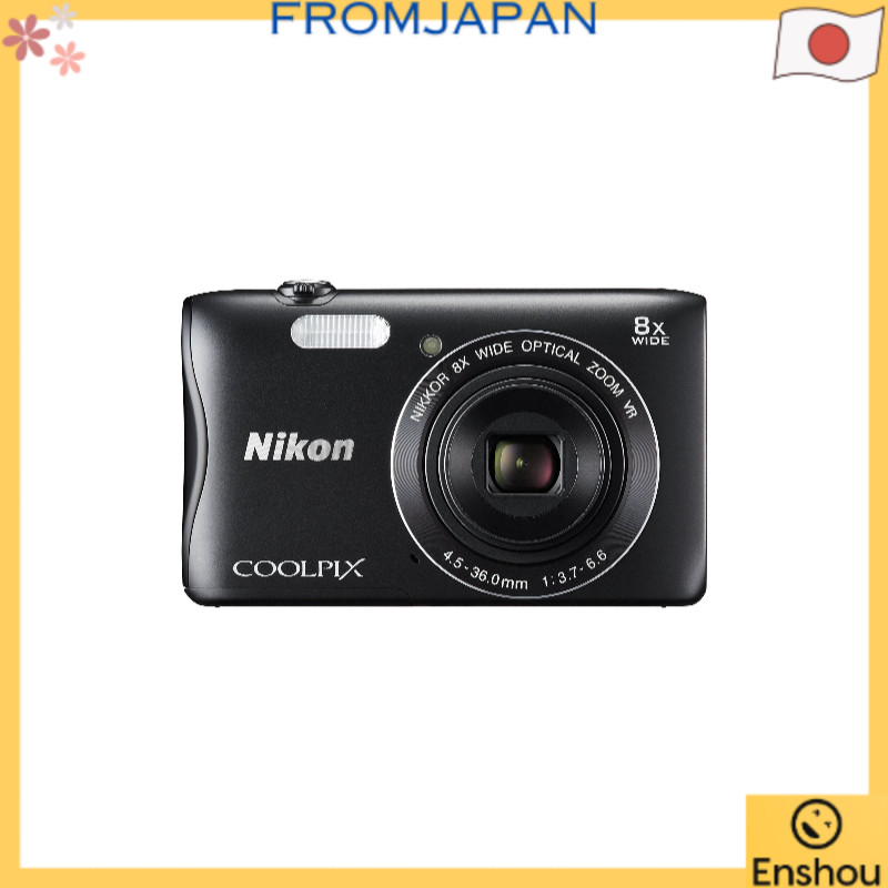 [USED]Do Japão [Usado] Câmera Digital Nikon COOLPIX S3700 Preta Zoom Óptico 8x 20,05 Megapixels S3700BK