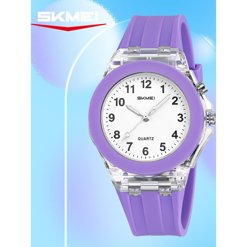Moment Beauty Luminous Student Children's Watch Colorido Luminoso Cartoon Quartz Watch Relógio de brinquedo criativo