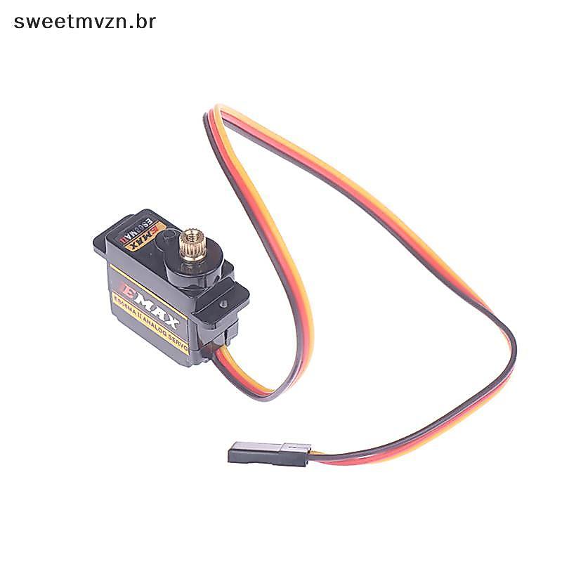 sweetmvzn 1Pc EMAX ES08MA II Metal Gear Micro Servo Digital Up Para RC Modelo BR