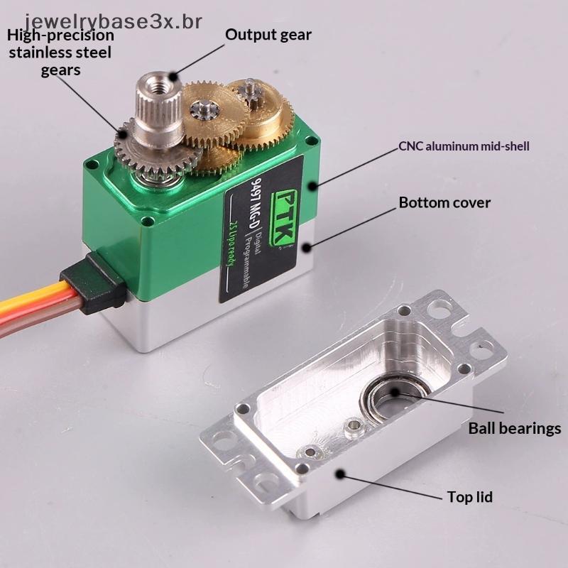 jew PTK 9495 MGD Digital Servo Metal Gear 1 Conjunto De Longa Vida Útil Para RC Planador Avião Helicóptero Carro Robô Re