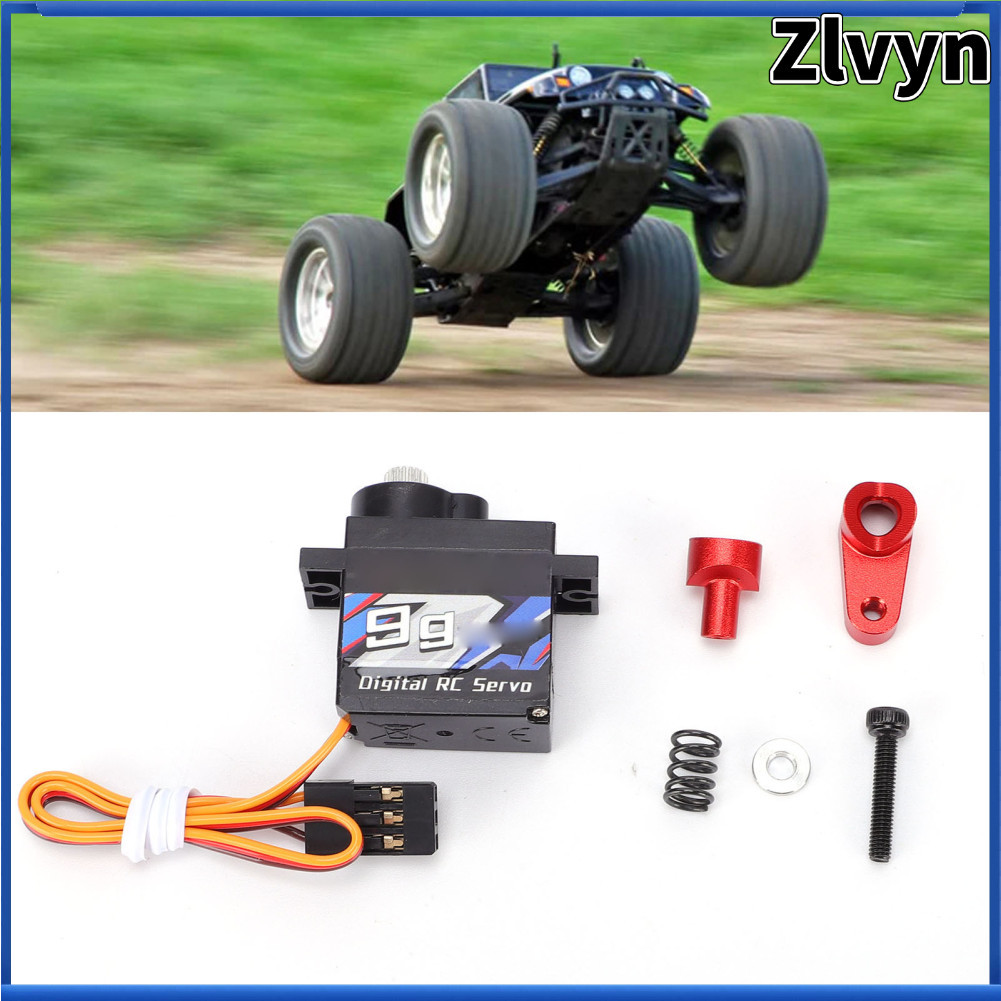 Zlvyn-br POENVFPO 9G Metal Gear Digital Servo Substituição de alta precisão para ARRMA Granite GROM 1 18 Typhon 14 Mini