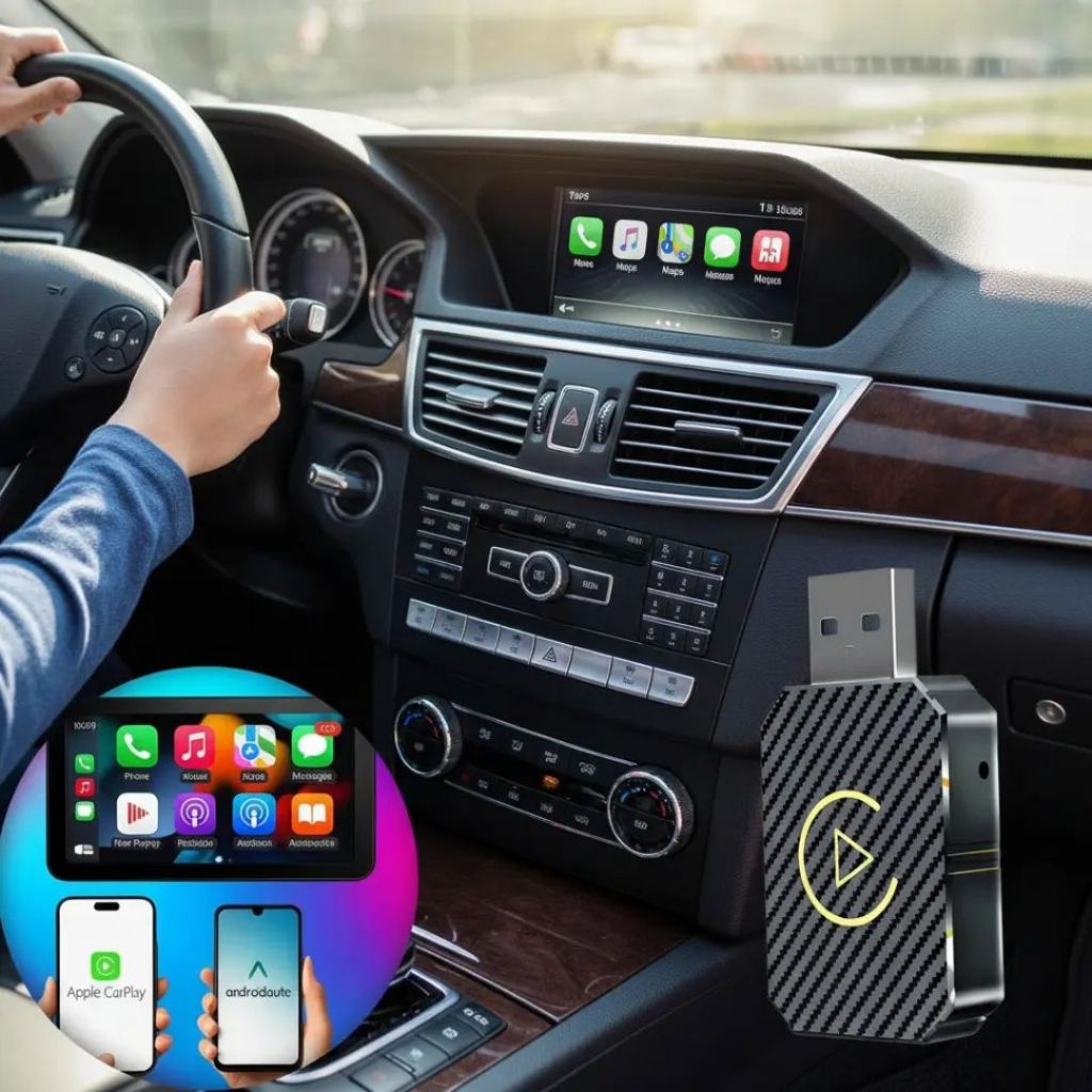 CarPlay Adaptador Mini Sem Fio Para Central Multimídia Automotivo USB / Tipo-C Plug and Play