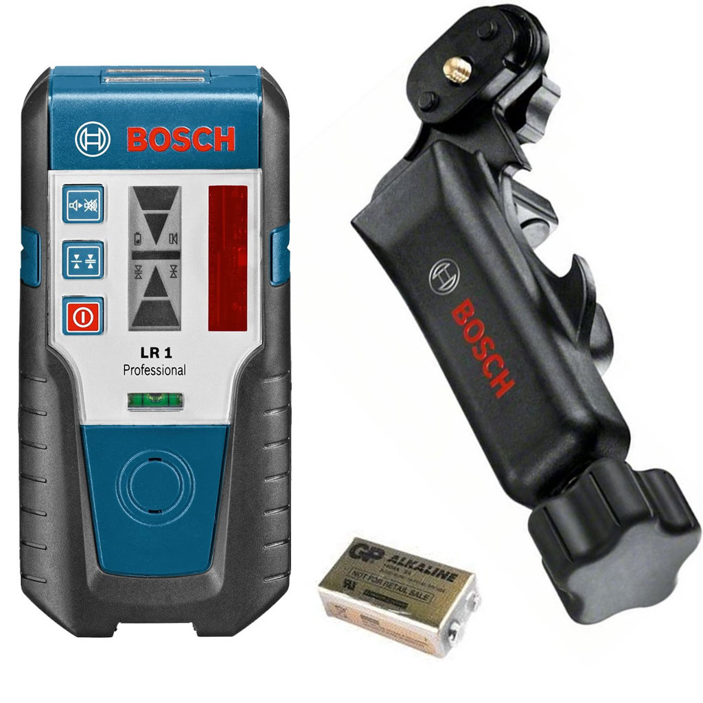 Receptor Laser LR1 para Níveis Rotativos com Suporte Bosch