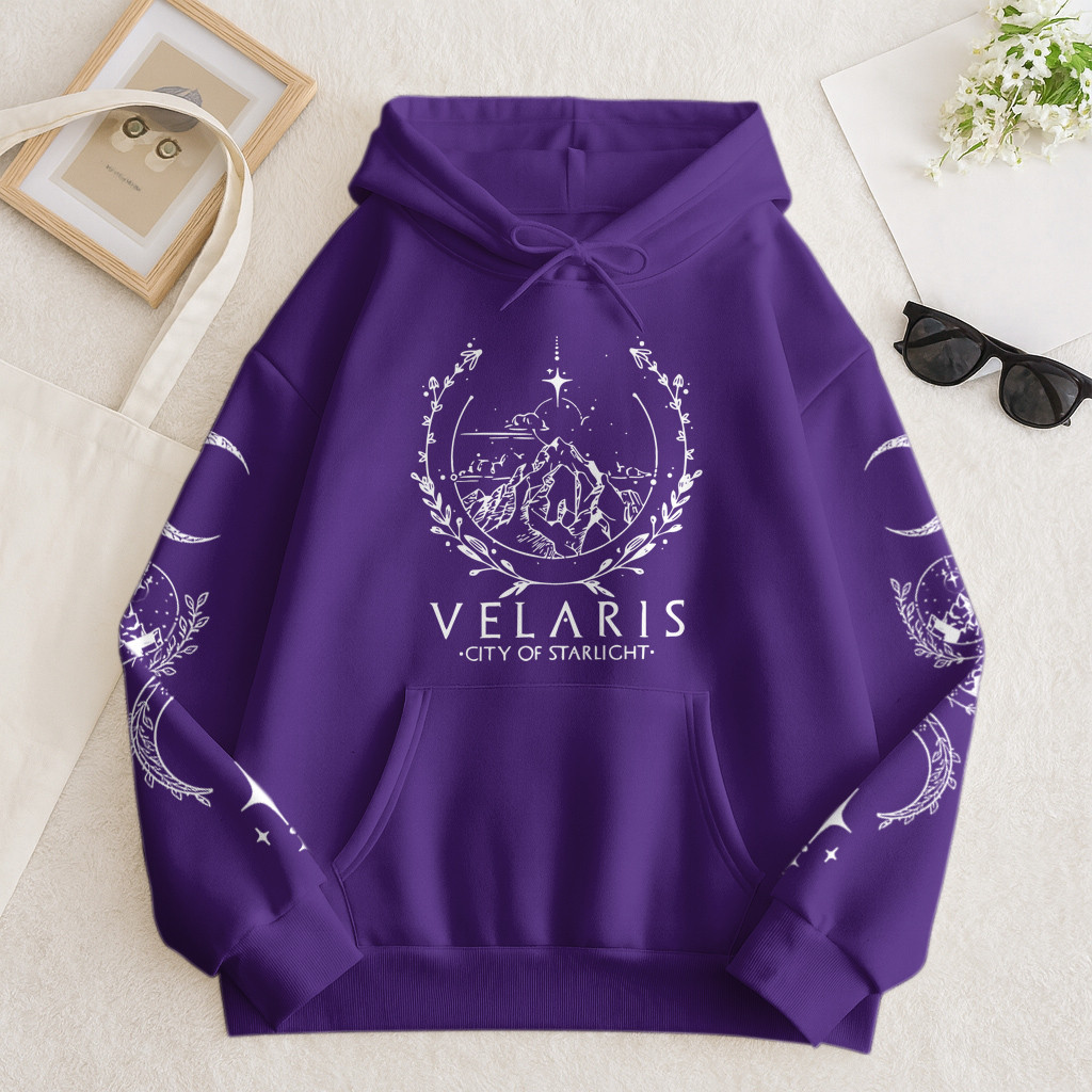 Moletom Canguru Velaris City of Starlight | Estampa ACOTAR Mística