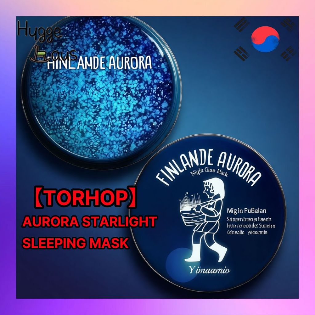 【TORHOP】 Aurora Starlight Sleeping Mask 60g Máscara Noturna Hidratante Botânica Glow Pele