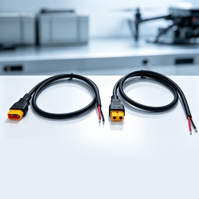 Cabo De Alimentação De Cobre Treeling XT60H Com Extremidade Nua Para Fiação UAV