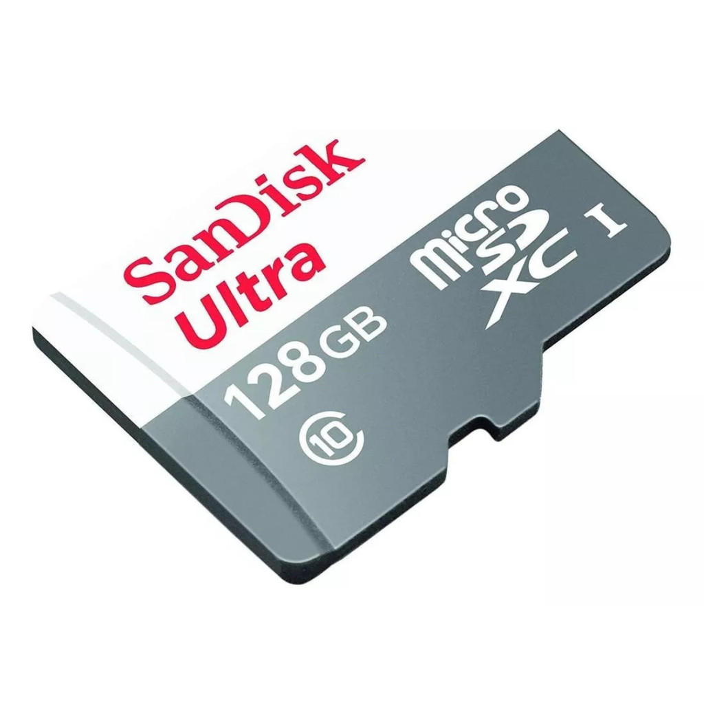 Cartão de Memória SanDisk Ultra 128GB Micro SDXC Classe 10 Full HD + Adaptador