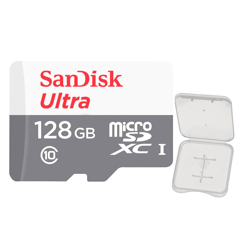 Cartão Memória Micro Sdxc 128gb Ultra 100mbs Sandisk +Case