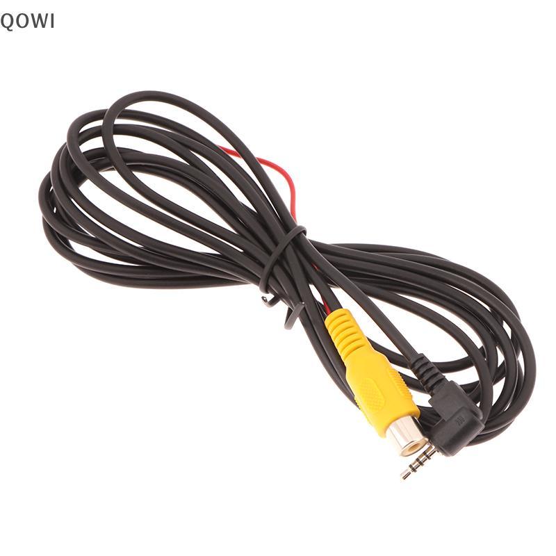 qo 1Pc Cabo De Vídeo Para Navegador GPS RCA 2.5mm AV Conversor Visão Traseira Do Carro Câmera Estacionamento Reversa DVR