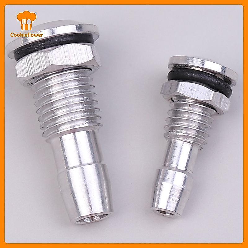 CKFR 2 Pcs Nova Rosca De Saídas De Água De Liga De Alumínio Com Parafusos O-ring Para Barco RC M6/M8 Novo