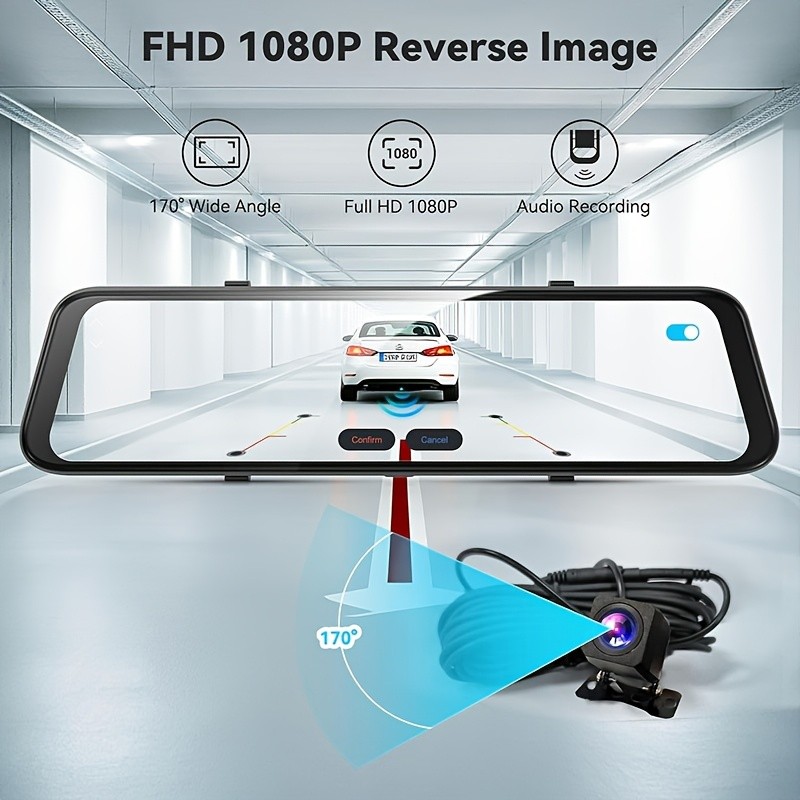 Pionray Câmera Dupla Dash Cam 4k Ultra HD Frente Traseira WIFI Gps Adas
