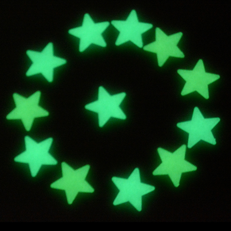 20 Kit Estrela Luminosa Remendo Fluorescente Estrelado Quarto Das Crianças Tridimensional Adesivo De Parede