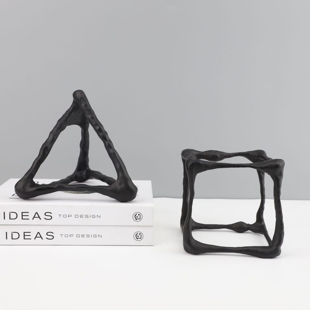 Modern minimalist metal geometric ornaments for model homes, entryways, TV cabinets, bedrooms, living rooms, and desktop