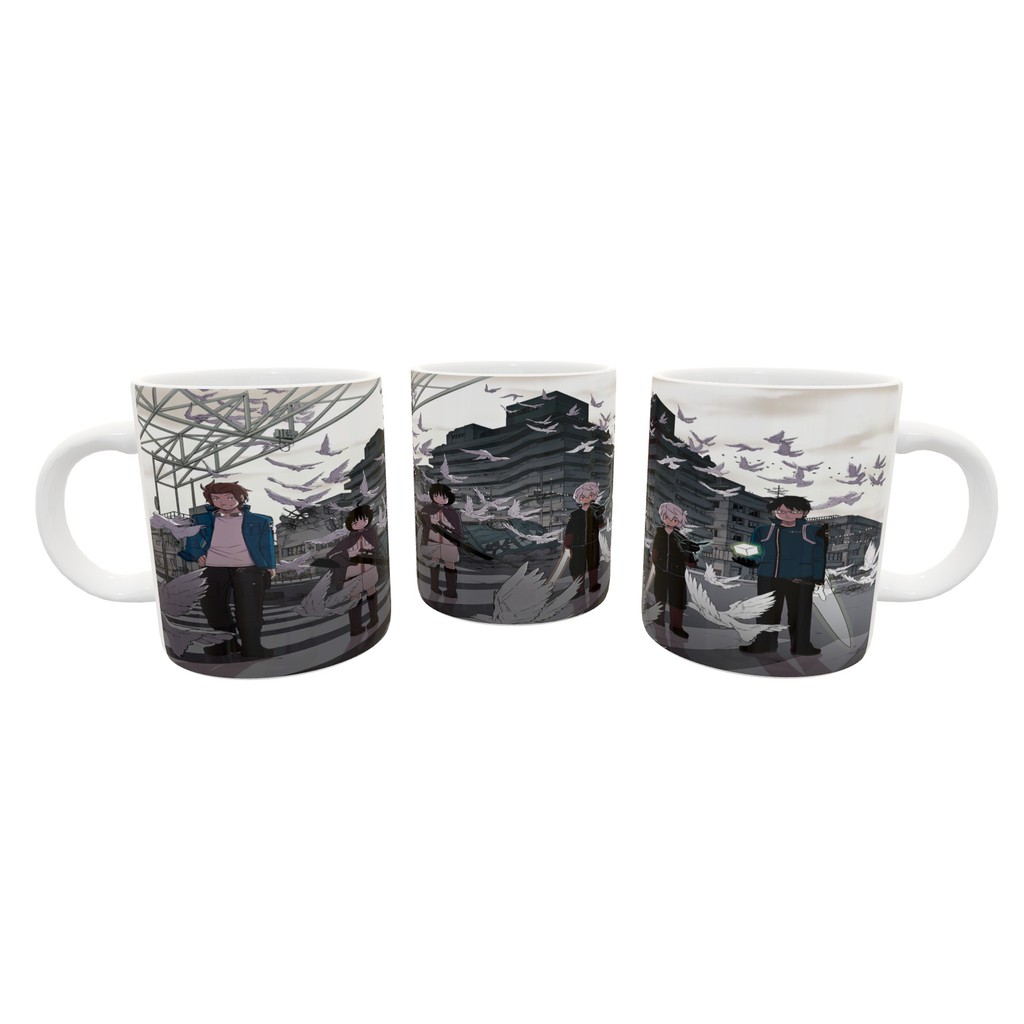 Caneca World Trigger Anime Cerâmica 325 ml