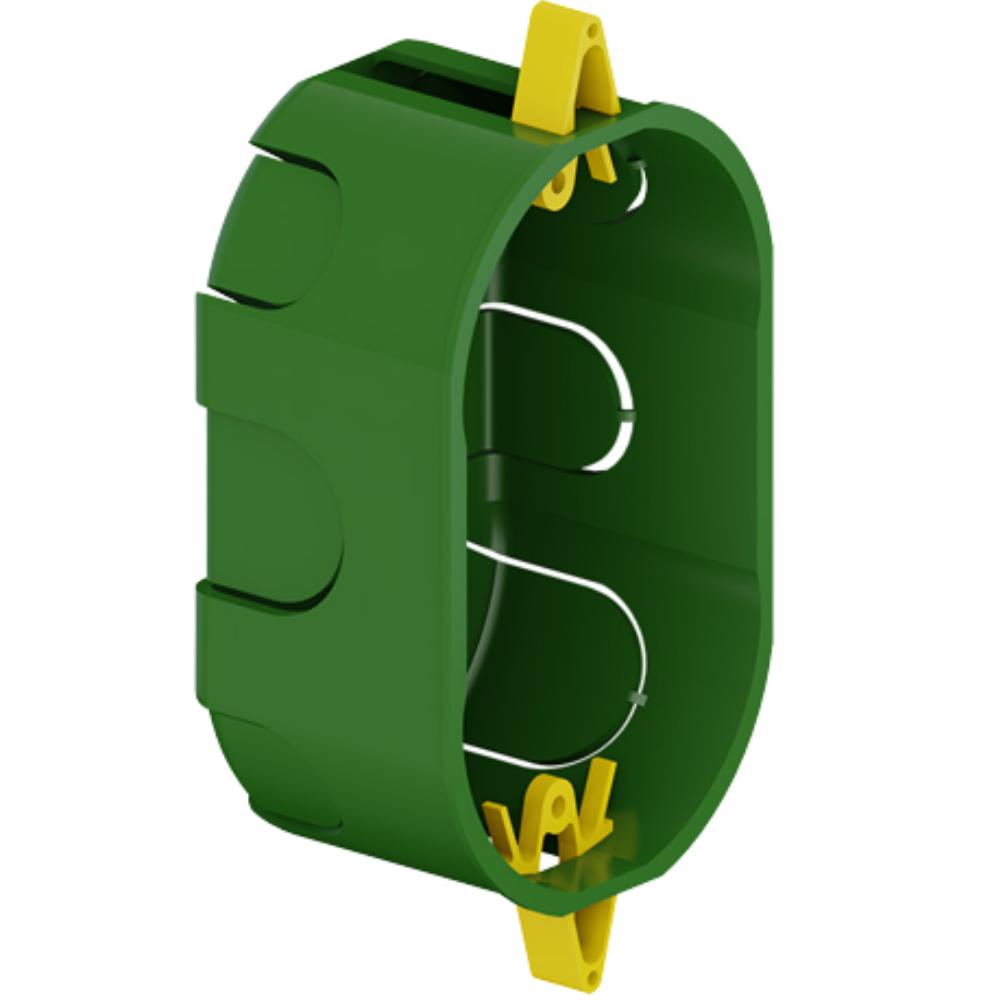 Caixinha De Luz Elétrica Dry Wall PVC Verde Para Instalações Elétricas Dryfix 2”x4“ Tigre