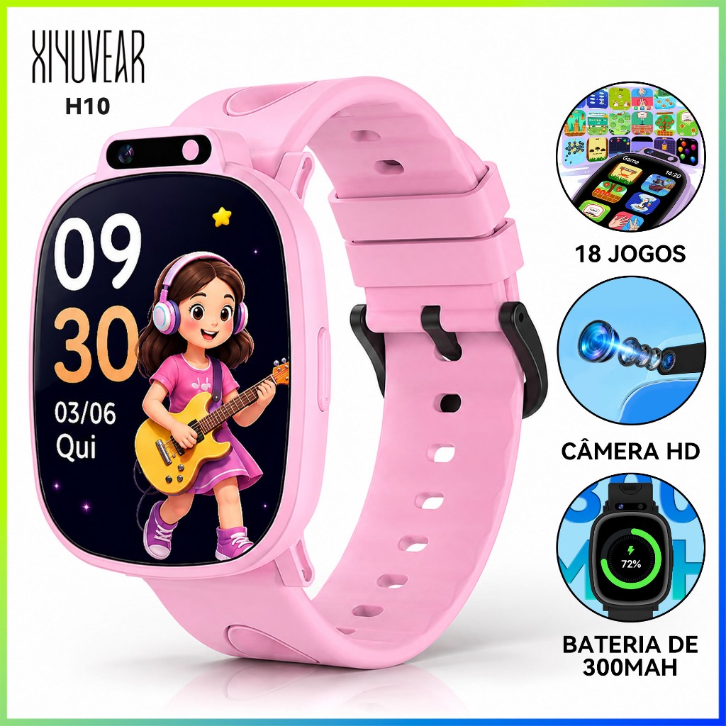 Smartwatch Relógio Inteligente Infantil XiYuVear H10 1,88