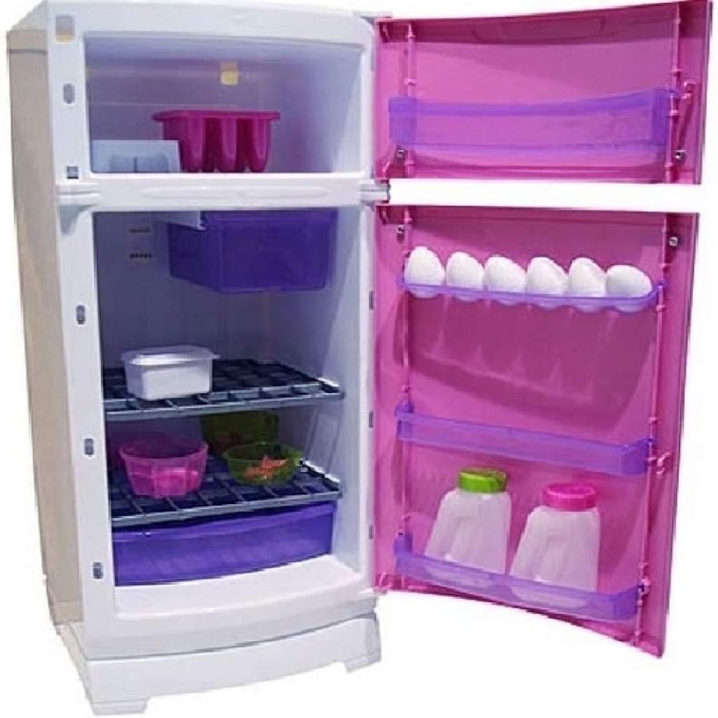 Geladeira Mágica Super Meg Rosa Com Som E Luz - Magic Toys
