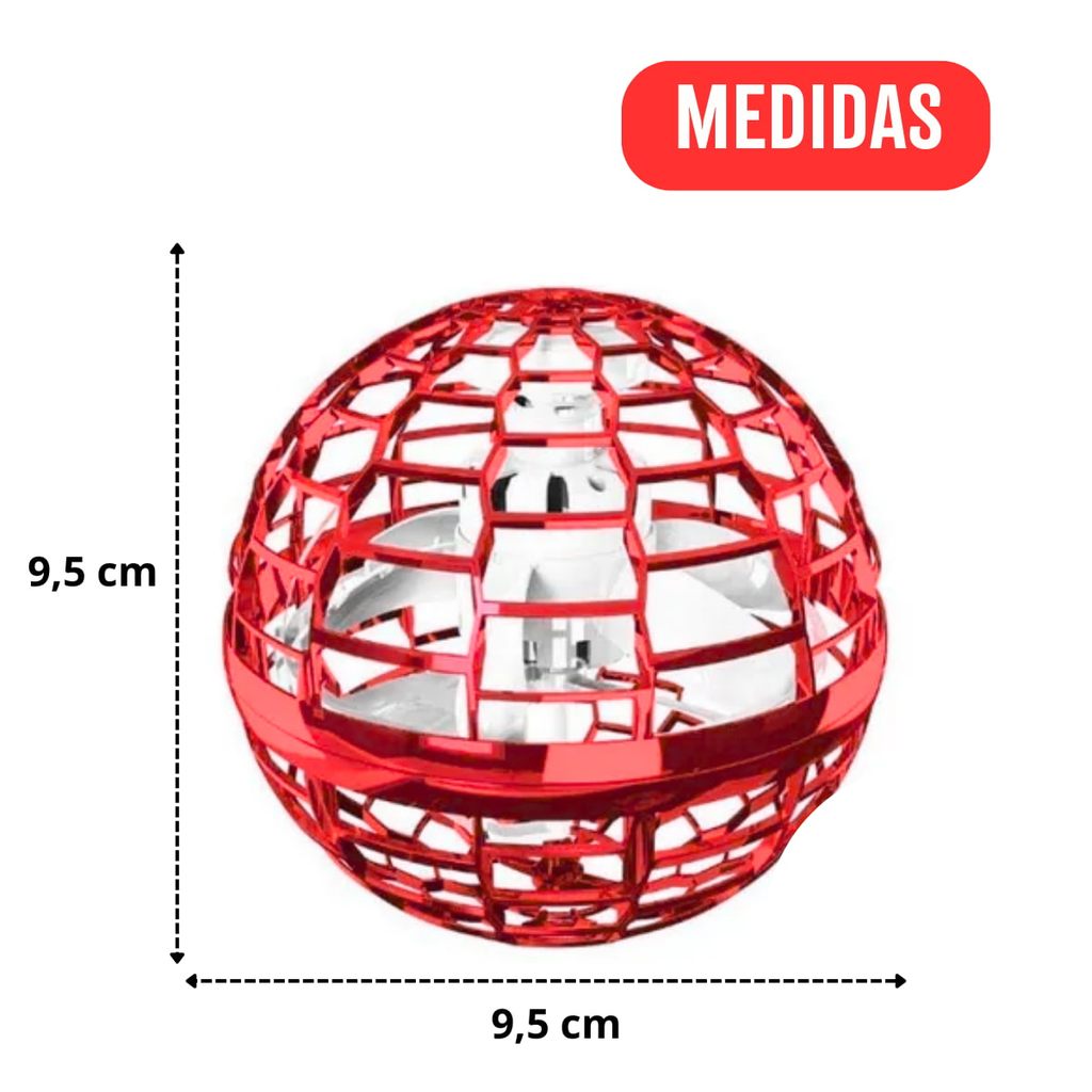 Bola Spinner Voadora Flutuante Boomerang com LED e Controle (Cores Sortidas)