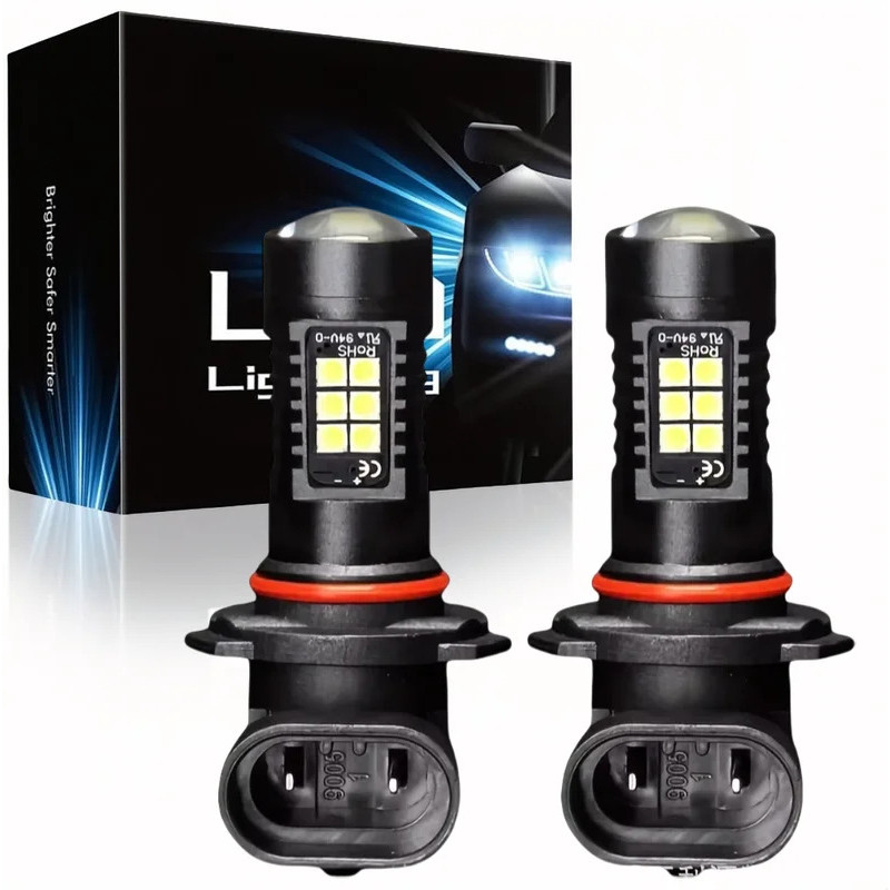 2 Peças H10 9145 9140 9005 HB3 9006 HB4 21SMD LED Luz De Neblina Lâmpadas De Condução De Carro , Diurna Ultra Branca 600