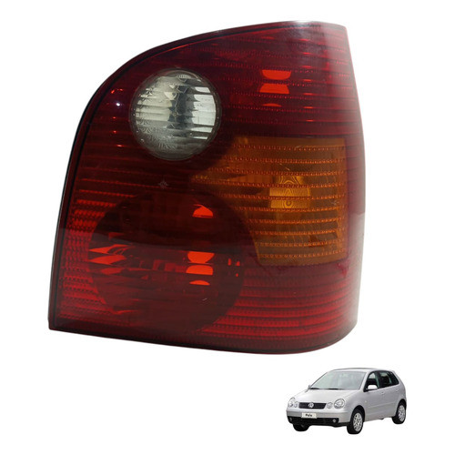Lanterna Traseira Direita Volkswagen Polo 2002 2003 2004 Direito/passageiro Vermelho