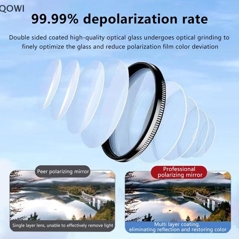 Filtro De Lente Polarizadora Para Fotografia Móvel qo Com Clipe Polarizador CPL Elimina Reflexão E Alta Definição br