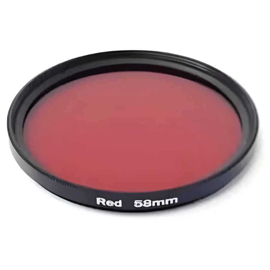 Lente Filtro Vermelho Red 58mm Filtro De Lente DSLR  Completo 58mm red