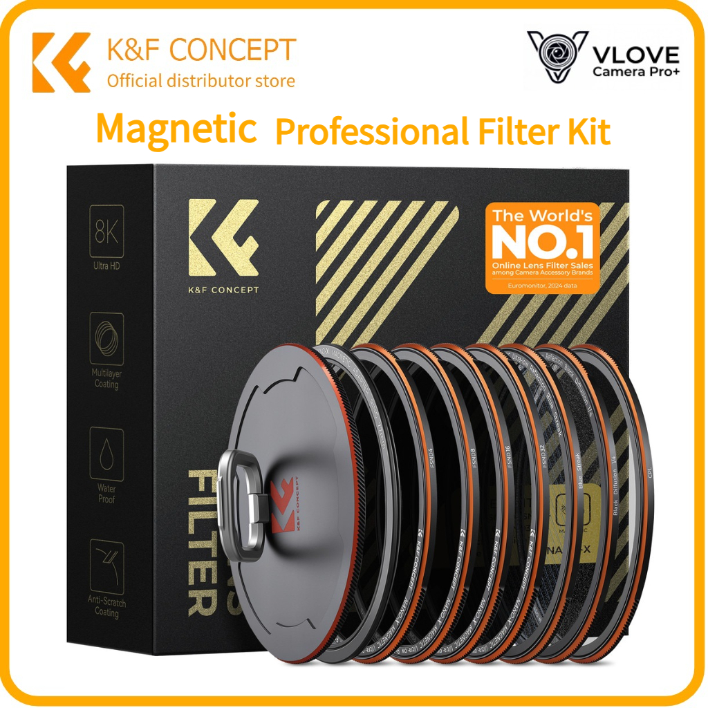 Kit De Filtro Magnético Ultrafino K & F Concept Nano-X , CPL , FSND4/8/16/32 , Filtros De Lente De Câmera De Difusão Azu