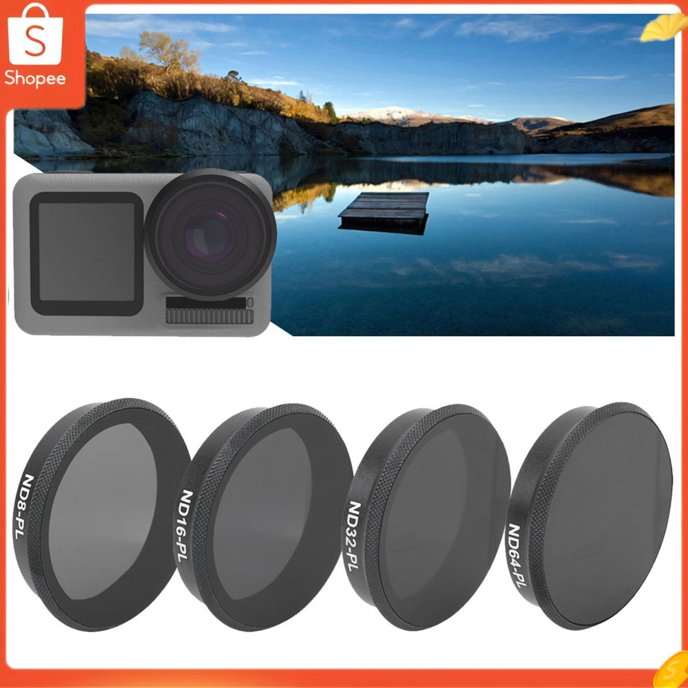 4 unidades ND8-PL ND16-PL ND32-PL ND64-PL Conjunto de filtro de lente de revestimento nanométrico multicamadas com