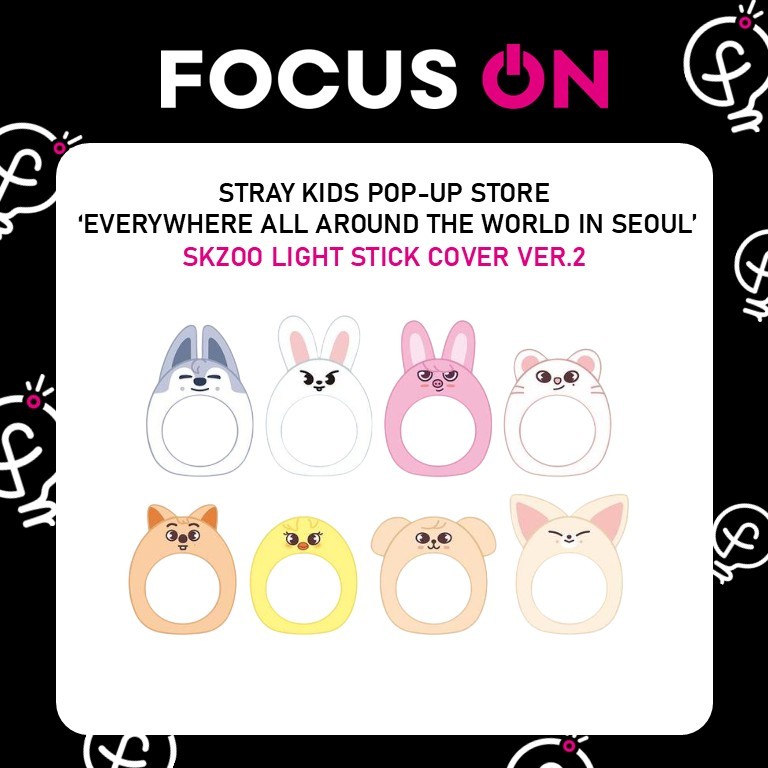STRAY KIDS POP-UP SKZOO EVERYWHERE ALL AROUND THE WORLD SKZOO LIGHT STICK COVER VER.2