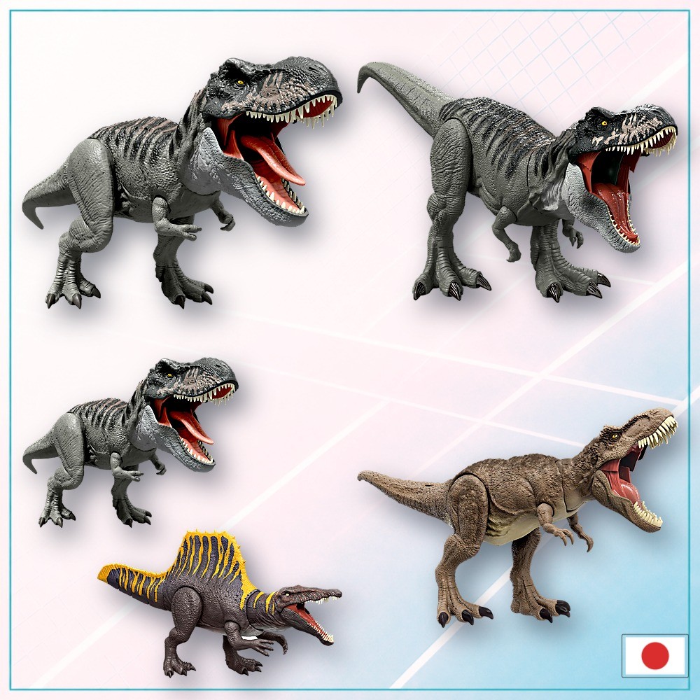 Mattel Jurassic World Super Action! Light-Up and Roaring T-Rex Kids Figure, Dinosaur Toy Authentic Direct From Japan