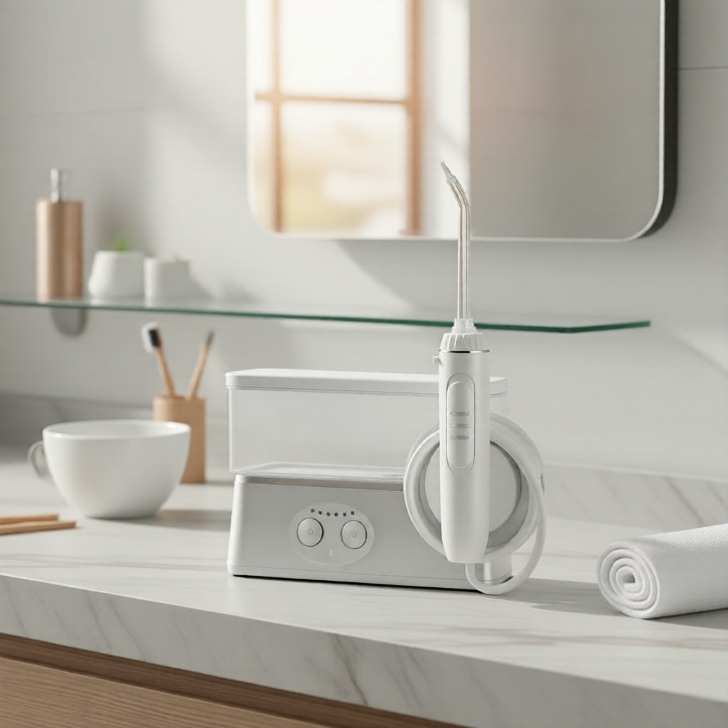 H2ofloss HF-3Pro Fio Dental de Água Sem Fio 570ml 2500mAh com 5 Pontas & Estojo de Viagem