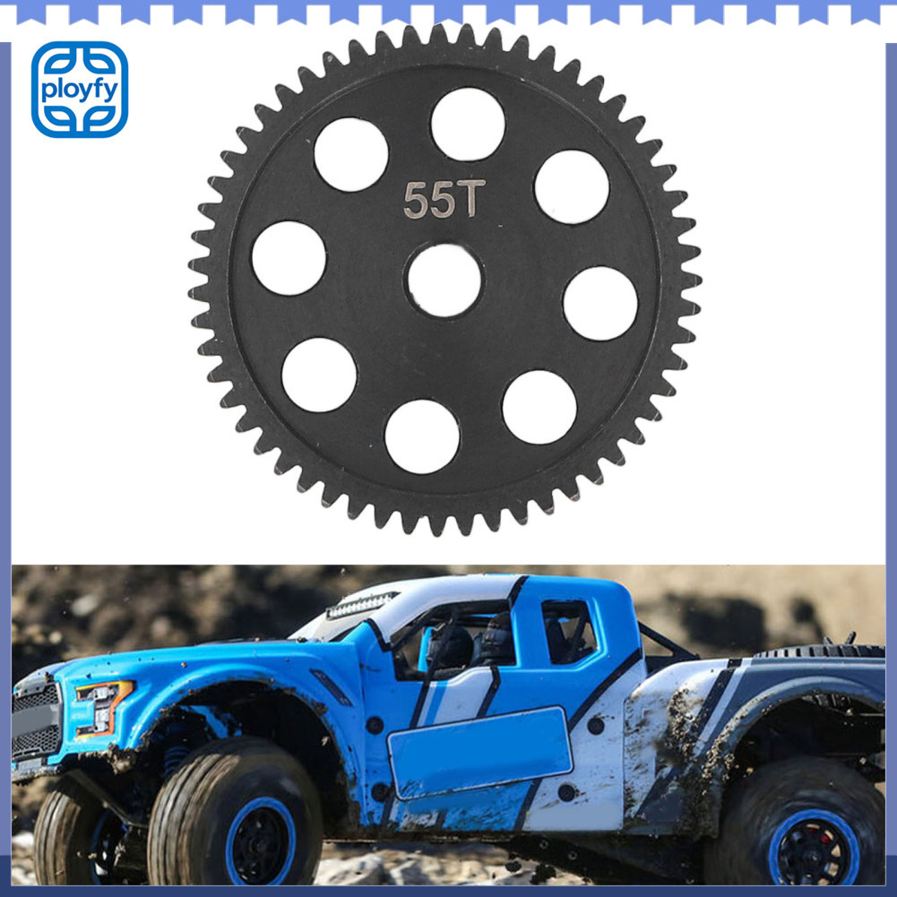Ployfy RC Car Spur Gear Metal 55 Acessório de substituição de dente para Losi Mini B T 2158 Sem Prep Drag