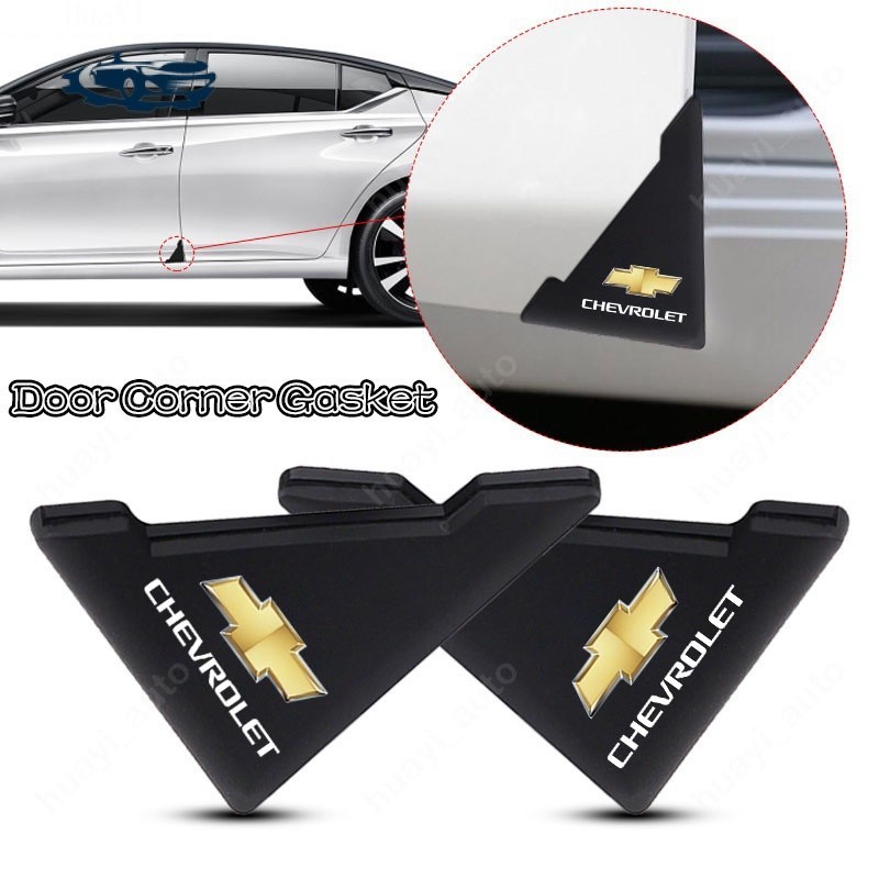 [Oferta �� 2/4 Pcs Chevrolet Silicone Anti-Collision Corner Car Door Protector Decoração Acessórios P