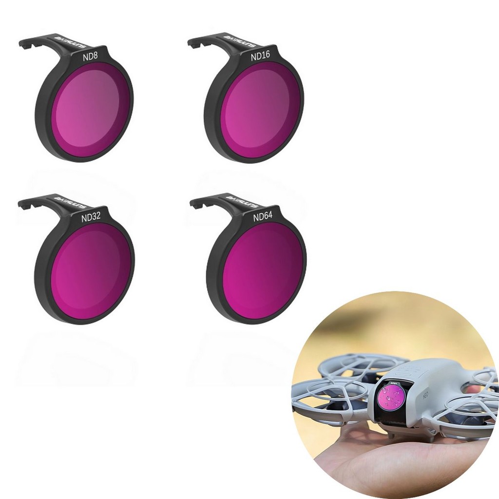 Kit Filtros de Lente ND8/16/32/64 Sunnylife para Drone DJI Neo