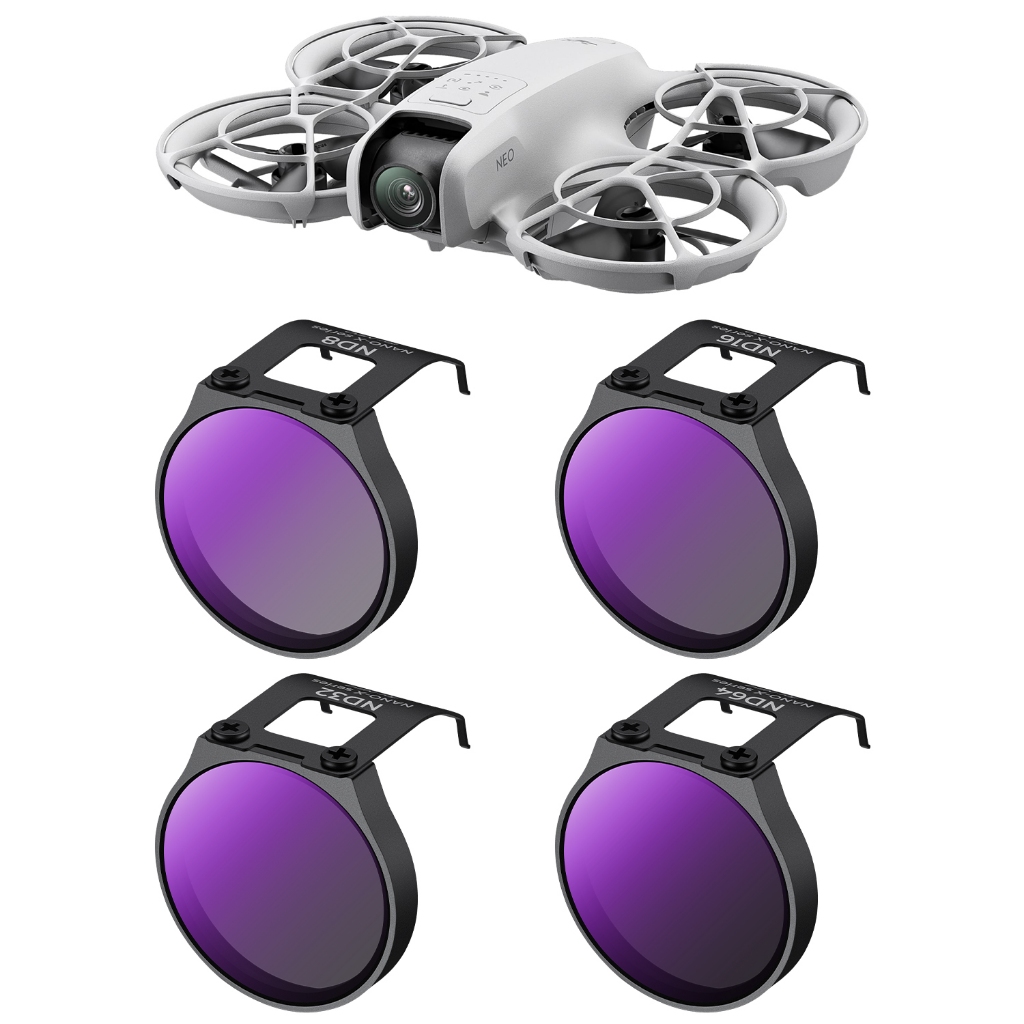 Filtro K & F 4-Pack ND8/16/32/64 Para Alumínio AGC Multirrevestido DJI NEO