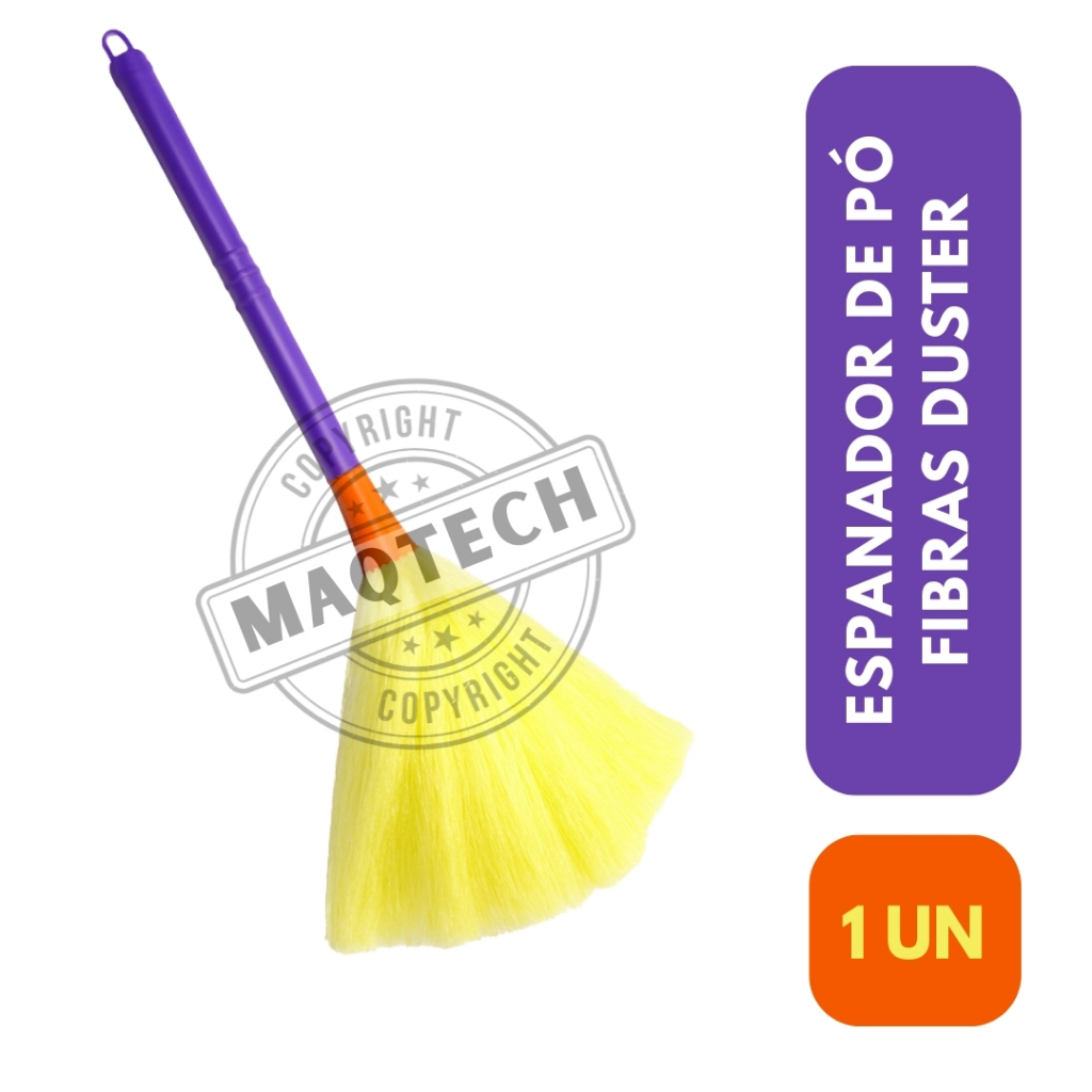 1 Espanador de Pó Fibras Sintéticas 50cm Macio Limpa Poeira Multiuso para Móveis Uso Geral Premium