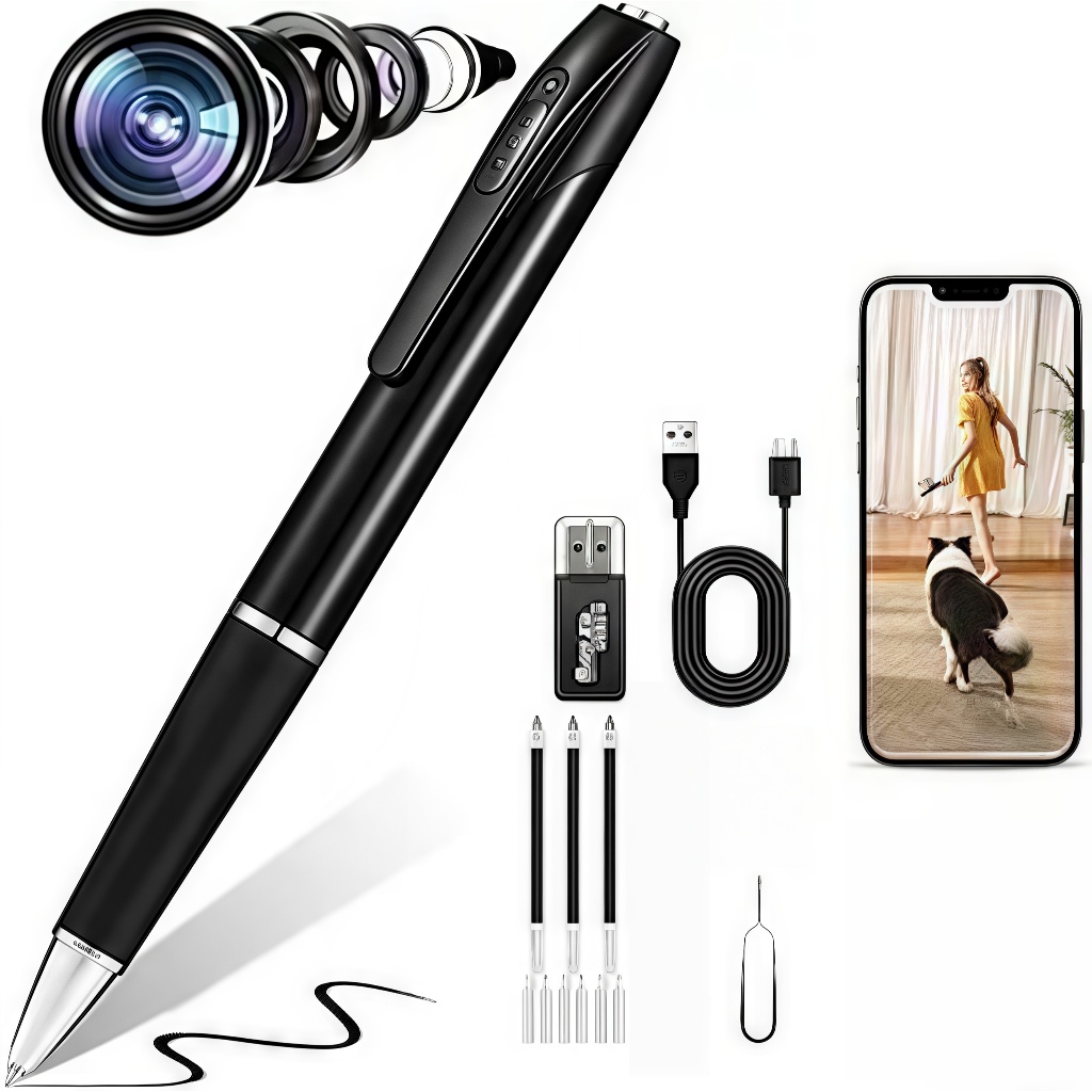 【Preço Baixo】Caneta Filmadora Full HD 1080P Mini Câmera CCTV Gravador de Vídeo DV DVR WiFi Camera APP control