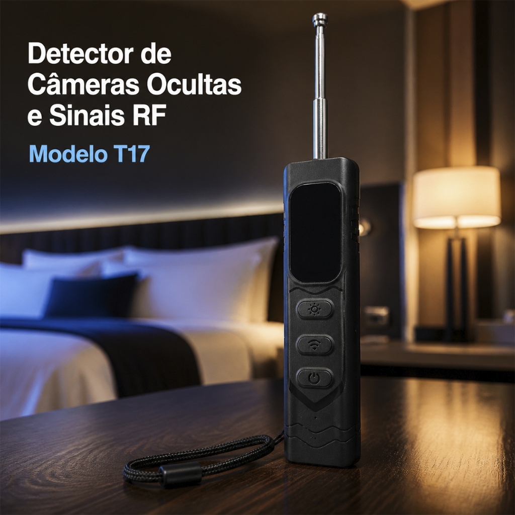 Detector Câmera Escondida com Scanner de Sinal RF Detector de Rastreador GPS Escutas Anti Espionagem
