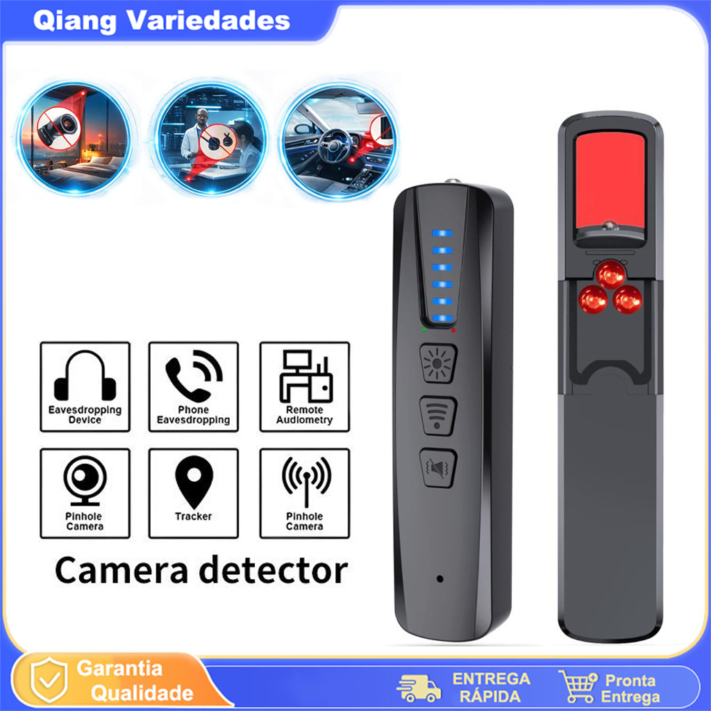 Detector Anti Espião Rf Wifi Para Câmeras Ocultas Portátil