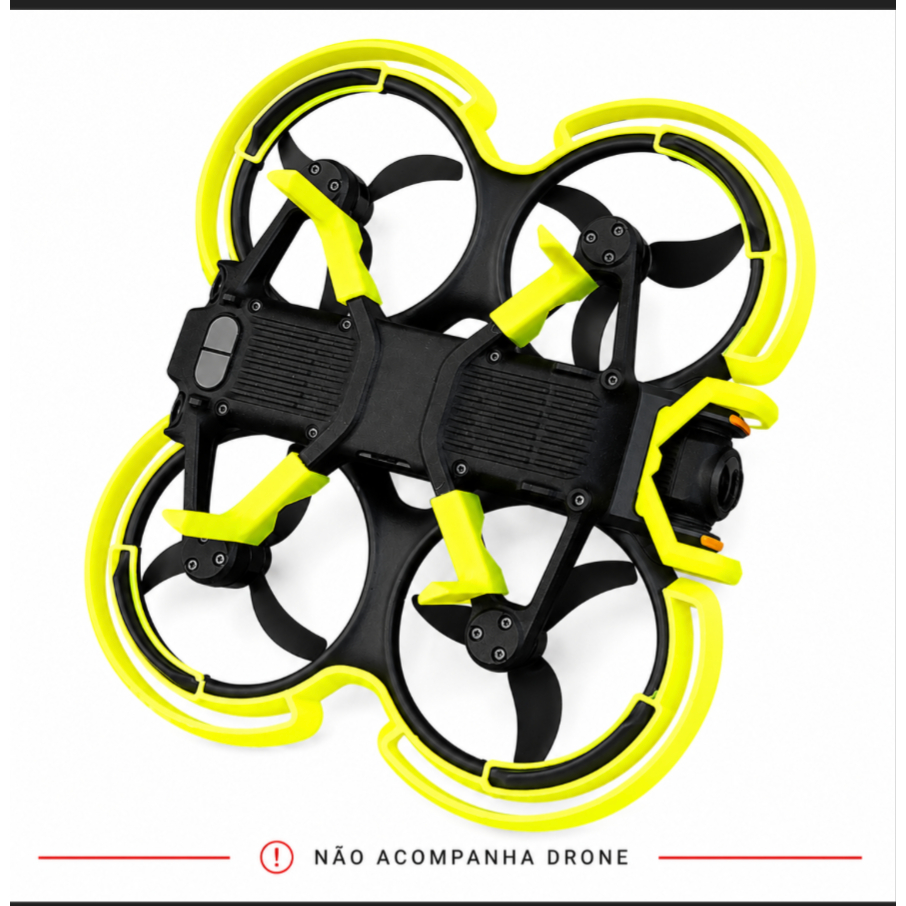 PROTEÇÃO KIT Anti-Colisão DJI Avata 2: Bumper Hélices + Protetor de Câmera, Gimbal +Trem de Pouso + BRINDE DJI!